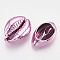 Cowrie Shell Beads, with UV Plated, No Hole/Undrilled, Violet, 20~25x14~16x5~7mm