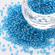 Perles cylindriques en verre transparent de couleur fluorescente SEED-S047-Q-001-1