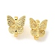Ganci per orecchini a farfalla in ottone con placcatura a cremagliera KK-F866-05-2