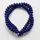 Imitation ambre résine rondelle perles brins pour la fabrication de bijoux bouddhiste RESI-E006-04A-2
