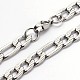 304 Stainless Steel Figaro Chains Necklaces NJEW-I060-09A-1