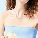 SuperZubehör 80 Stück Filigrane Perlenkappen-Bügel aus Messing im 2-Stil KK-FH0006-28-6