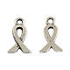 Breast Cancer Awareness Ribbon Tibetan Style Alloy Pendants TIBEP-2822-AS-LF-1