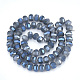 Electroplate opaco colore solido perle di vetro fili EGLA-S174-15B-2