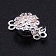 Застежки латунные коробки KK-WH0044-01S-2