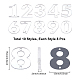 Fingerinspire 80 pz 10 stile acrilico cucire su strass FIND-FG0001-23-2