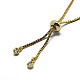 Brass Slider Bracelets BJEW-I272-01B-4