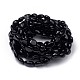 Natürliche schwarze Turmalin Stretch Perlen Armbänder BJEW-K213-C19-2