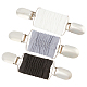 Gorgecraft 4pcs 4 Farben Polyester elastische Pullover Schal Clips AJEW-GF0005-47-1