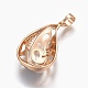 Brass Micro Pave Cubic Zirconia Jewelry Sets SJEW-F189-05KCG-3