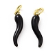 Подвески из латуни с покрытием из эмали KK-C008-20G-2