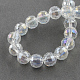 Chapelets de perles en verre électroplaqué X-EGLA-R040-12mm-15-2