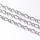 Nickelfrei handgefertigte Eisenketten Figaroketten Mutter-Sohn-Ketten CHSM020Y-NF-1