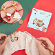 NBEADS 8 Pcs Christmas Theme Stitch Markers HJEW-NB0001-47-3