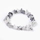 Natural Rutilated Quartz Beads Stretch Bracelets BJEW-JB03926-02-1