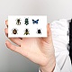 カスタムPVCプラスチッククリアスタンプ  DIYスクラップブッキング用  装飾的なフォトアルバム  カード作り  スタンプシート  フィルムフレーム  昆虫  160x110x3mm DIY-WH0439-0157-6
