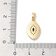 Латунные микро проложить кубического циркония подвески KK-Q030-03A-G-3