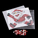 ヒューズビーズ：DIYメルティビーズは、ビーズセットを融合  ABCプラスチックペグボード  型紙とアイロン用紙  父のクリスマスの模様  正方形  カラフル  14.7x14.7cm DIY-S033-117-1