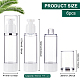 BENECREAT 6 Pack 2.7oz/80ml Airless Pump Bottles Vacuum Cosmetic Travel Container Refillable Cosmetic Bottles for Lotion Shampoo AJEW-WH0299-91A-2