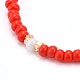 Perles de rocaille de verre étirer bracelets BJEW-JB06296-3