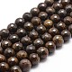 Chapelets de perles en bronzite naturel G-G736-11-10mm-1