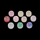Opaque Spray Painted Glass Beads GLAA-D006-13-2