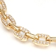 Bracelets de chaînes de trombone en laiton BJEW-I286-02G-2