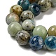 Azzurrite blu naturale in fili di perle di calcite G-NH0003-F01-03-4