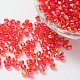 Bicone AB Color Plated Eco-Friendly Transparent Acrylic Beads TACR-A003-6mm-06-1