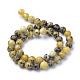 Brins de perles turquoise jaune naturel (jaspe) X-G-R345-6mm-44-2
