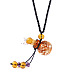 Lampwork Perfume Bottle Pendant Necklace with Glass Beads BOTT-PW0002-059B-08-1
