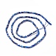 Abalorios de lapislázuli naturales hebras G-L581C-001-3