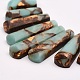 Assembled Synthetic Bronzite and Gemstone Beads Strands G-P298-D01-2