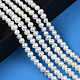 Fili di perle di perle d'acqua dolce coltivate naturali PEAR-N013-04C-6