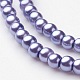 Chapelets de perles en verre nacré HY-3D-B49-2