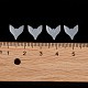 プラスチックスパンコールビーズ  マットなスタイル  縫製工芸品の装飾  魚の尾  淡いターコイズ  10x9x0.4mm PVC-R024-12A-4