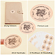 OLYCRAFT 180pcs Self-Adhesive Gift Tag Stickers Coated Paper Sticker Adhesive Label Sticker Flower Pattern Packaging Sealing Stickers for Envelope Sealing Wedding Invitations DIY-OC0009-12-4