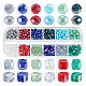 Pandahall elite 600 pièces 12 brins de perles de verre électrolytiques de style EGLA-PH0002-34-1