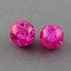 8 perles de couleur crépitement de verre ronde CCG-X0003-B-2