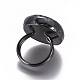 (venta de fábrica de fiestas de joyería) anillos de perlas ajustables RJEW-K229-E01-3