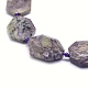 天然石チャロアイトビーズ連売り  ポリゴン  多面カット  28~31x22~24x8~10mm  穴：2mm  約12個/連  15.7~15.9インチ（40~40.5cm） G-O170-82-3