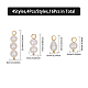 16 pièces 4 styles pendentifs en perles d'eau douce naturelles PALLOY-AB00082-2