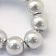 Baking Painted Pearlized Glass Pearl Round Bead Strands HY-Q003-10mm-62-3