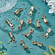 WADORN 12 Sets Zinc Alloy Lobster Claw Clasps FIND-WR0007-01-4