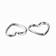 304 Stainless Steel Keychain Clasp Findings STAS-G161-08A-2