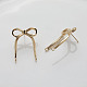 Латунные серьги-гвоздики&nbsp;LS-KK-U061-14B-G-2