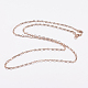 Brass Chain Necklace Making MAK-K014-02-2