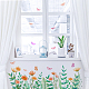 塩ビウォールステッカー  壁飾り  花柄  900x290mm DIY-WH0228-537-5