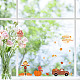 8 Sheets 8 Styles Autumn PVC Waterproof Wall Stickers DIY-WH0345-088-5