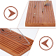 Rack di stoccaggio per righello per trapuntatura in legno a 10 slot personalizzato RDIS-WH0011-21C-4